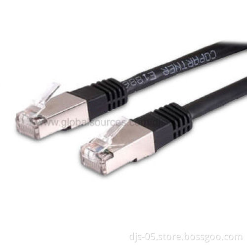 CAT5E SFTP Network Cable with Various Colors are Available, RoHS Compliant Materials